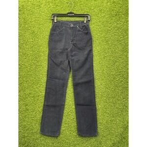 Vintage Levis 519 Jeans Womens 12 24x30 Blue Slim Fit Corduroy Student 80s USA